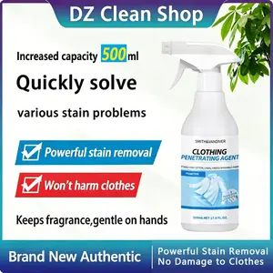 Clothing emulsifier，Non-Ionic Laundry Pre-Treatment for Vintage Clothes & Thrift Finds - Restores Faded Colors, No Damage​​, sanitizer, fabric conditioner， Spot Stain Eliminator Household, laundry detergent  500ml Large Capacity Cleaning Agent Cleaner Liq