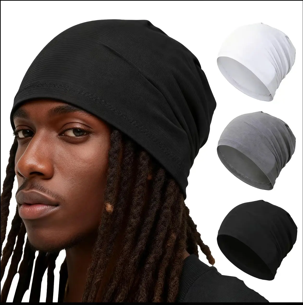 Unisex Fashion Skull Cap - 1 Size Fits All, Suitable for Daily Wear, Sports