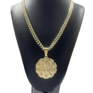 Cuban Link with medium double sided Medallion