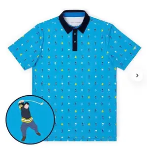 Happy Gilmore “Pro Material” All-Day Polo Shirt – Men’s Golf Performance Polo, Breathable Moisture-Wicking Fabric, Casual Sport Shirt for Golf, Travel, Summer Daily Wear