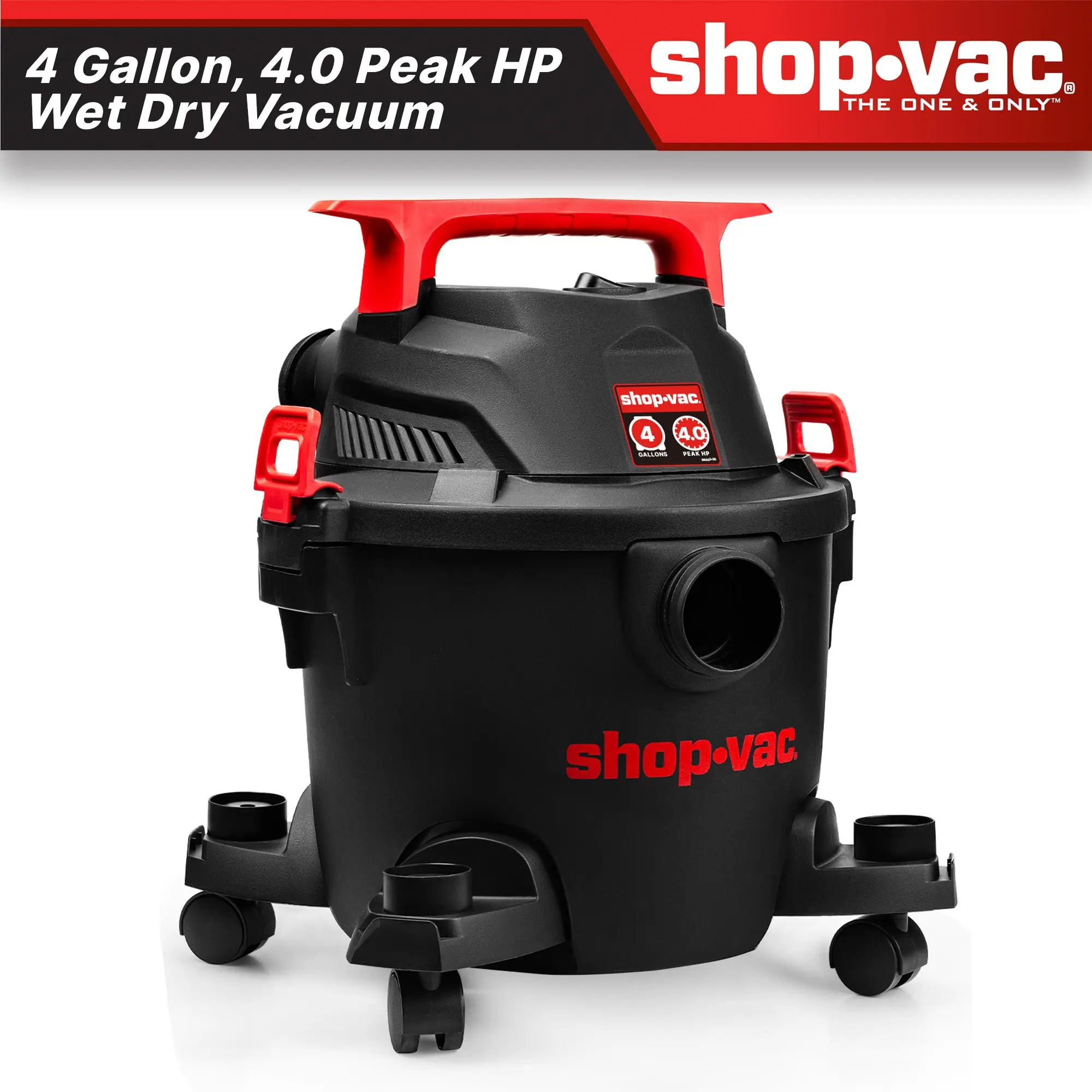 Shop-Vac® 4 Gallon 4.5 Peak HP Wet/Dry Vacuum Shop-Vac® 4 Gallon 4.5 Peak HP Wet/Dry Vacuum