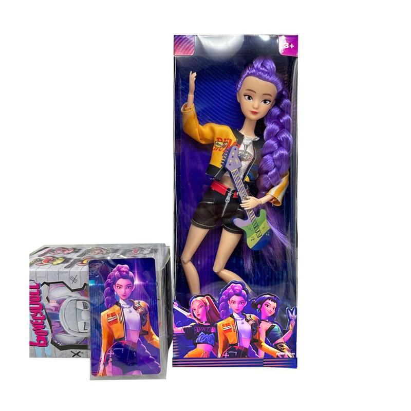 【New Year Gift】11.5 Inch 12 Joints Movable Anime Action Figures | Rumi/Mira/Zoey Collectibles | Desk Display Playable Dolls for Fans & Kids