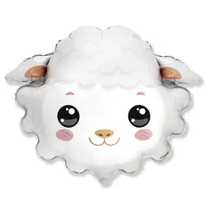 23" Sheep Head Mylar Balloon
