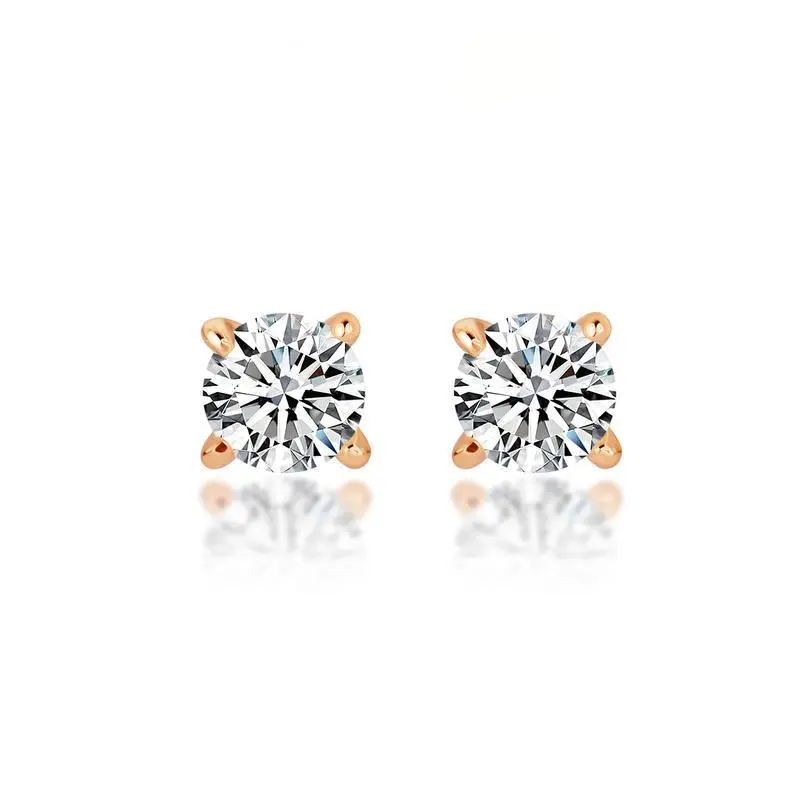 【V16-US】QuicklyDelivery|NOBonus-Four Claw Cubic Ziconia Earrings - Modern and chic, suitable for formal occasions, elegant design and exquisite craftsmanship. springtok