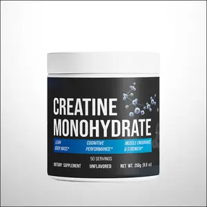 CorVive Creatine Monohydrate - 50 Servings, 5g Per Serving, Unflavored, 250g, Independent Heavy Metals Test, Pure Supplement