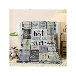 Uncle'S, Best Blanket An Uncle, A Birthday Present From Nephew To Uncle, Best From Niece To Uncle, A Blanket Uncle, Ideas Gifts. , Birthday Mother's Day Size 70x140cm/27. 56x55. 12 In