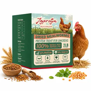 Non GMO Dried Mealworms - High Protein Natural Treats for Chickens Ducks Wild Birds Quail & Reptiles - Supports Egg Production & Healthy Feather Growth - Nutritious Feed Supplement - 2 lb Bag
