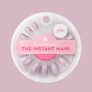 Lavender Blooms Velvet - Press-On | Extra Short | Round