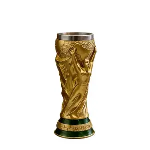 2026 Football Champion Trophy Mug – Gold World Cup Inspired Stainless Steel Coffee Cup for Soccer Fans