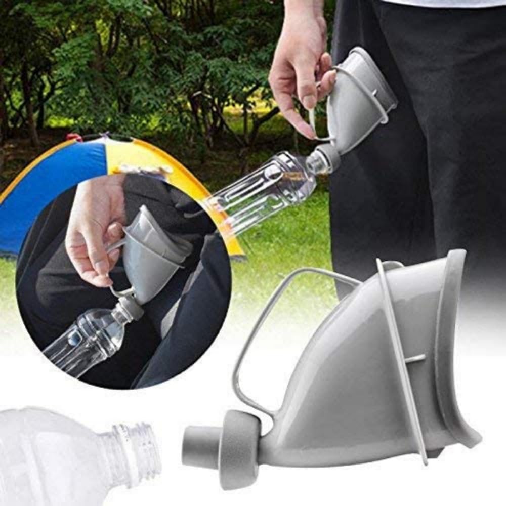1PC Unisex Reusable Portable Urinal Device Travel Mobile Toilet Camping Pee Urinal Outdoor Emergency Sitting Standing Urination, Urine Bottles for Men, Car Urinals Travel Urinal for Men