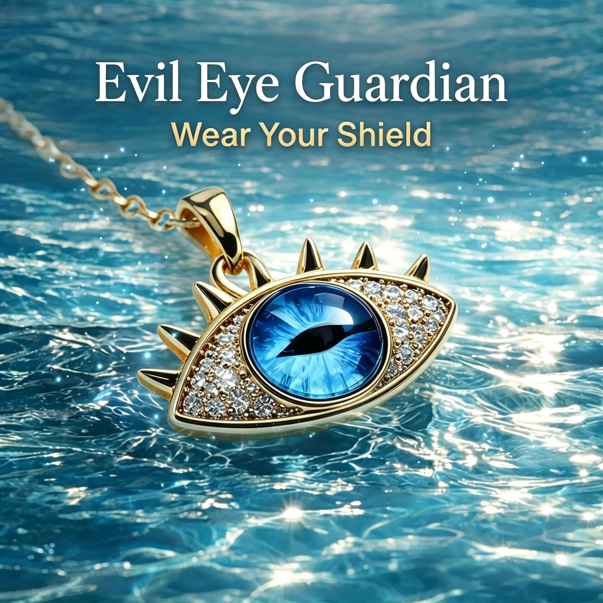 16" Evil Eye Choker Necklace for Women, Hypoallergenic Titanium Steel Mirror Polish Pendant, Minimalist Protection Jewelry for Luck & Faith, Dainty Layering Chain for Everyday Wear