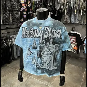 Y2K Trend Couple Matching T-Shirt, Hip Hop Retro Streetwear Cotton Short Sleeve, Cool Graphic Personality Casual Fashion Tee Oversized Unisex---Ridge Street Sportwear