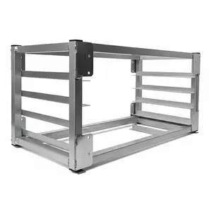 Garvee 5-Tier Aluminum Rack for Bread Storage – 3-Inch Cooling Shelves, Ideal for Kitchen, Bakery, and Restaurant Use, Dimensions: 21" Depth x 18" Width