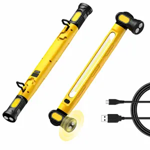 3000 Lumens Rechargeable Work Light, 5200mah LED Magnetic Work Light, Under Hood Work Light Bar with Hook 4 Modes for Car Repairing Outdoor Emergency Inspection Mechanic Garage