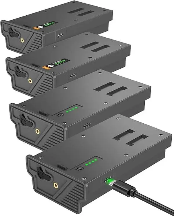 Artman 4-Pack Rechargeable New Reveal Lithium Battery Pack for Trail Camera | For Reveal Pro 3.0, X, X Ultra 3.0, X Gen 3.0, X Pro, X Gen 2.0, XB, SK Cellular Trail Cameras, Upgraded LED & Solar Charging