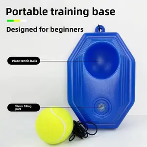 Tennis rebound trainer with string, durable elastic cord for beginner training, tennis ball can be strung on a string, high elasticity for beginners