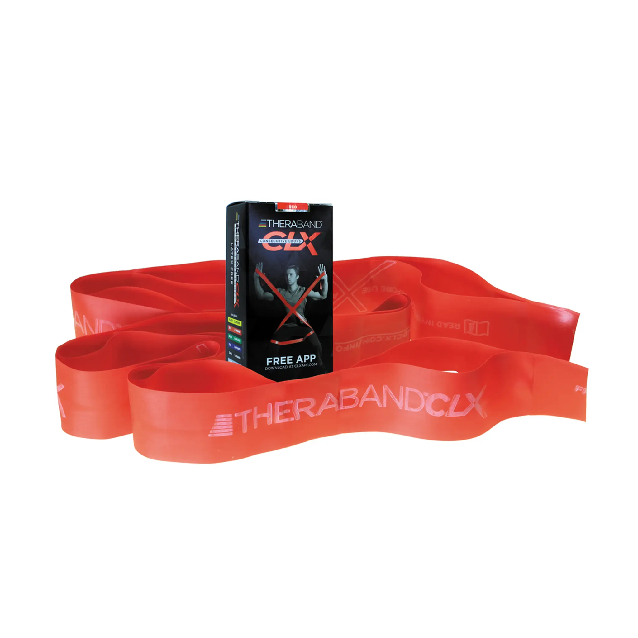 THERABAND CLX Latex-Free Resistance Band with Consecutive Loops