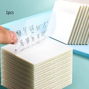 Transparent Waterproof Sticky Notes, Self-Adhesive Square Inches, Ideal for Journals and Book Annotations