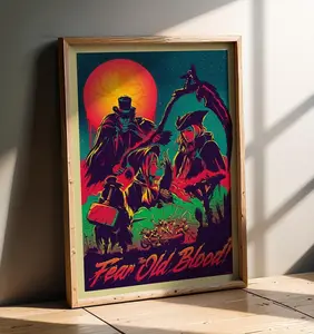 Dark Souls Bonfire Lit Poster - Rest Here Traveler Gaming Art - Unframed High-Definition Video Game Print - Dark Fantasy Aesthetic Decor - Gift for Souls Fans