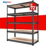 Raybee Garage Shelves Classic 5-Tier Metal Storage Shelving Unit Height Adjustable Versatile Utility Rack Shelf for Craft Warehouse Pantry Kitchen Organiser Industrial Bookshelf #TikTokShopBackToSchool