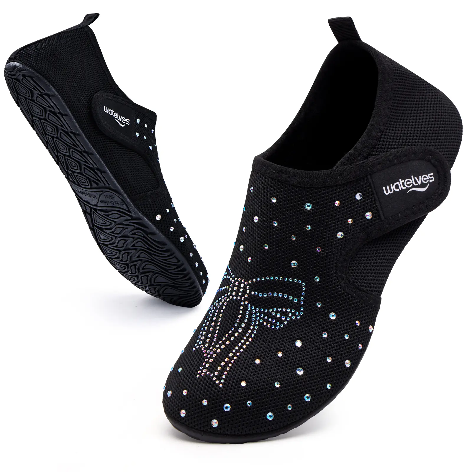 Water Shoes for Women Ballet Flat Shoes Aqua Socks House Slippers Barefoot Travel Shoes with Adjustable Magic Tape，Lightweight Breathable Comfortable Shoes for Daily Wear