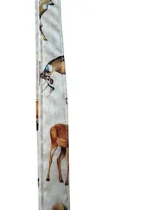 Deer Lanyard with Safety Buckle - 17 Inch Cotton Fabric Swivel Clasp for Keys Badges Backpacks Eco Friendly and Durable