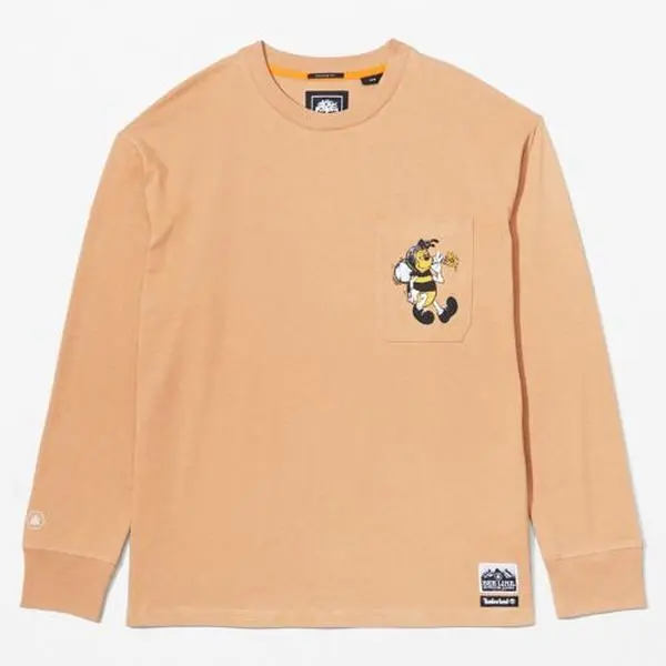 TIMBERLAND BEELINE LONGSLEEVE GRAPHIC TEE Mens Apparel