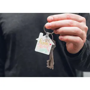 Home Sweet Home House Keychain