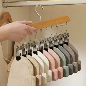 This Closet Hack Changed My Life! Wooden Hat Hanger Holds All My Caps & Socks in One Spot - Game Changer!