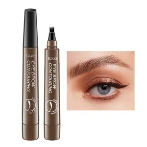 Waterproof Long-Lasting Eyebrow Pencil, Four-Head Design, Precision Makeup Essential, Fashionable Beauty Must-Have, Eyebrow Makeup Products