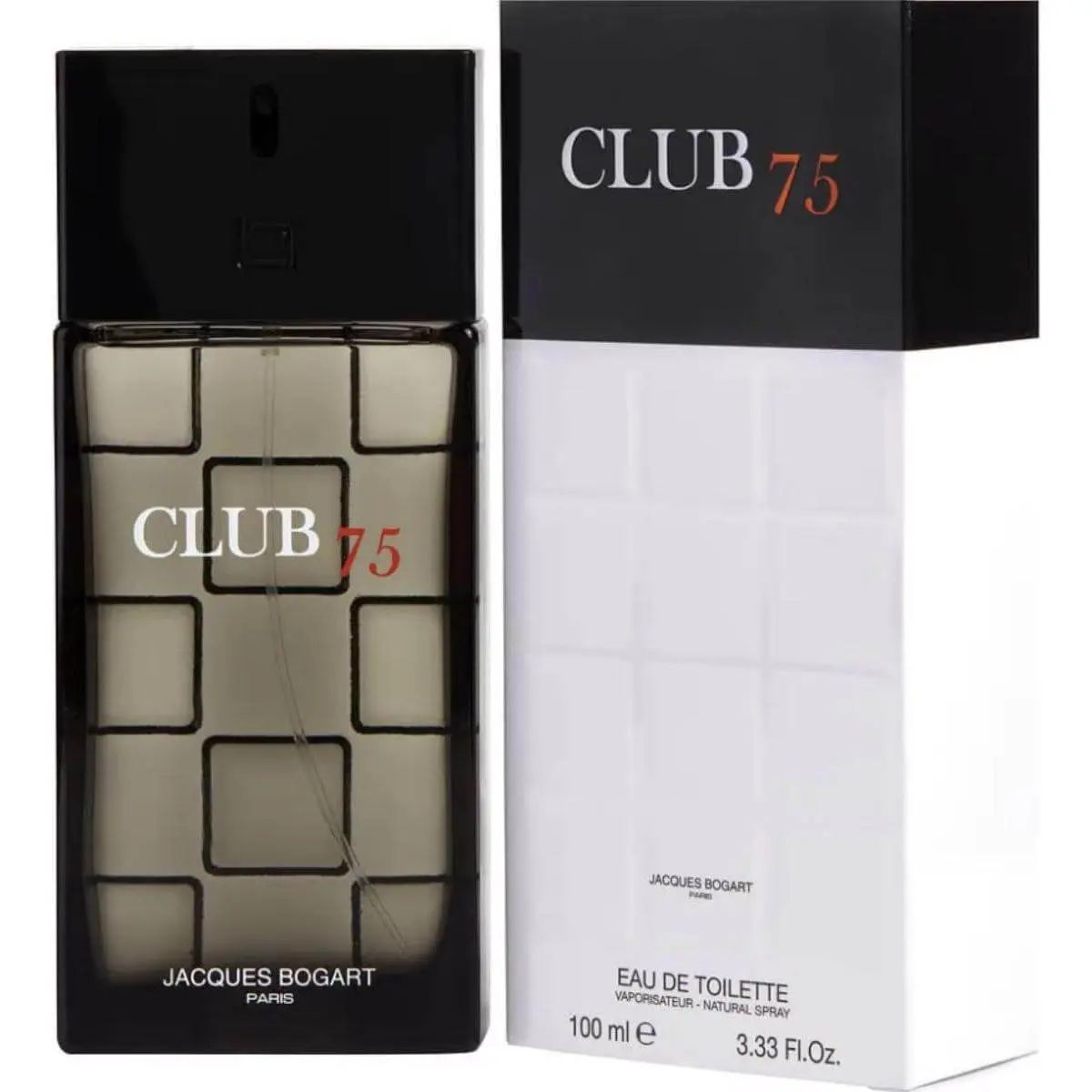 Jacques Bogart Club 75 Cinnamon Blend Men's EDT Cologne - 3.3oz/3.4oz, Traditional, Fruit-Flavored, Boxed Packaged, Spicy Top Notes, Cedar Base Notes, New in Box, Single Item, Traditional Men's Fragrance, Boxed Men's Fragrance