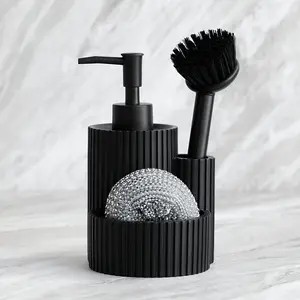 A Multifunctional Kitchen Soap Dispenser That Can Hold Cleaning Brushes And Sponges, Suitable for Use in Both The Kitchen And Bathroom
