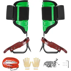Heavy Duty Adjustable Tree Climbing Spikes Kit, 220lbs Capacity with Safety Belt & Soft Padding, Arborist Climbing Gear for Hunting Fruit Picking Tree Care