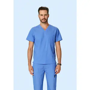 Two Pocket Top Heather Blue