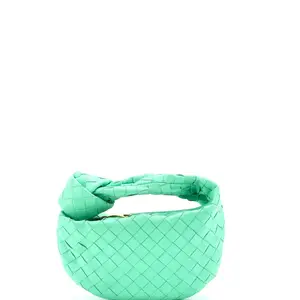 Pre-owned Bottega Veneta Leather Shoulder Bags BV Jodie Hobo Intrecciato Nappa Mini by Rebag