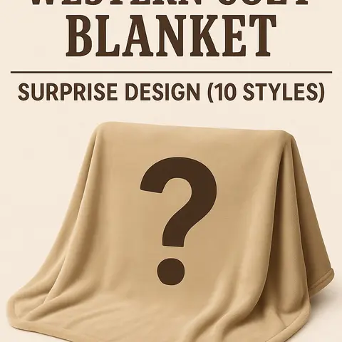 Western Cozy KING Sized Blanket – Surprise Design - Ultra-Soft Gift-Ready Throw