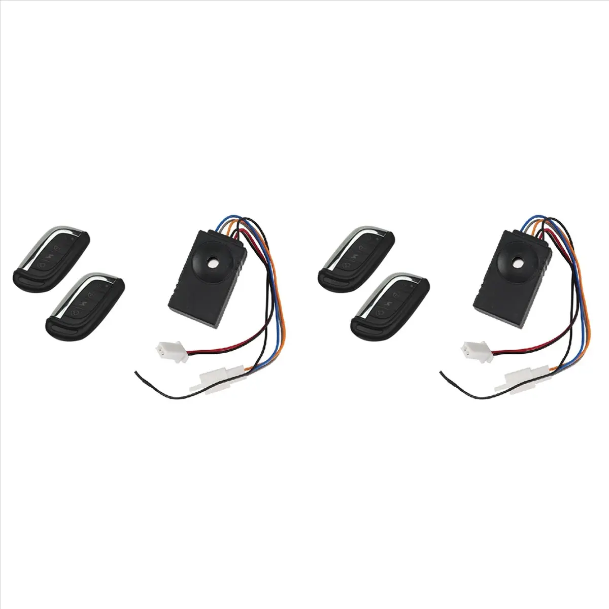 2X 36V-72V Universal Remote Control Electric Scooter Alarm Security System E-Bike Moped 110DB Smart Anti-Theft Alarm, Anti Theft Lock