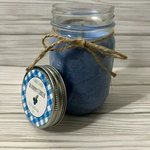 Candle Cloud Blueberry Cobbler Scent Aroma Candle Jar  Glass Fragrance Decoration Scented Freshener