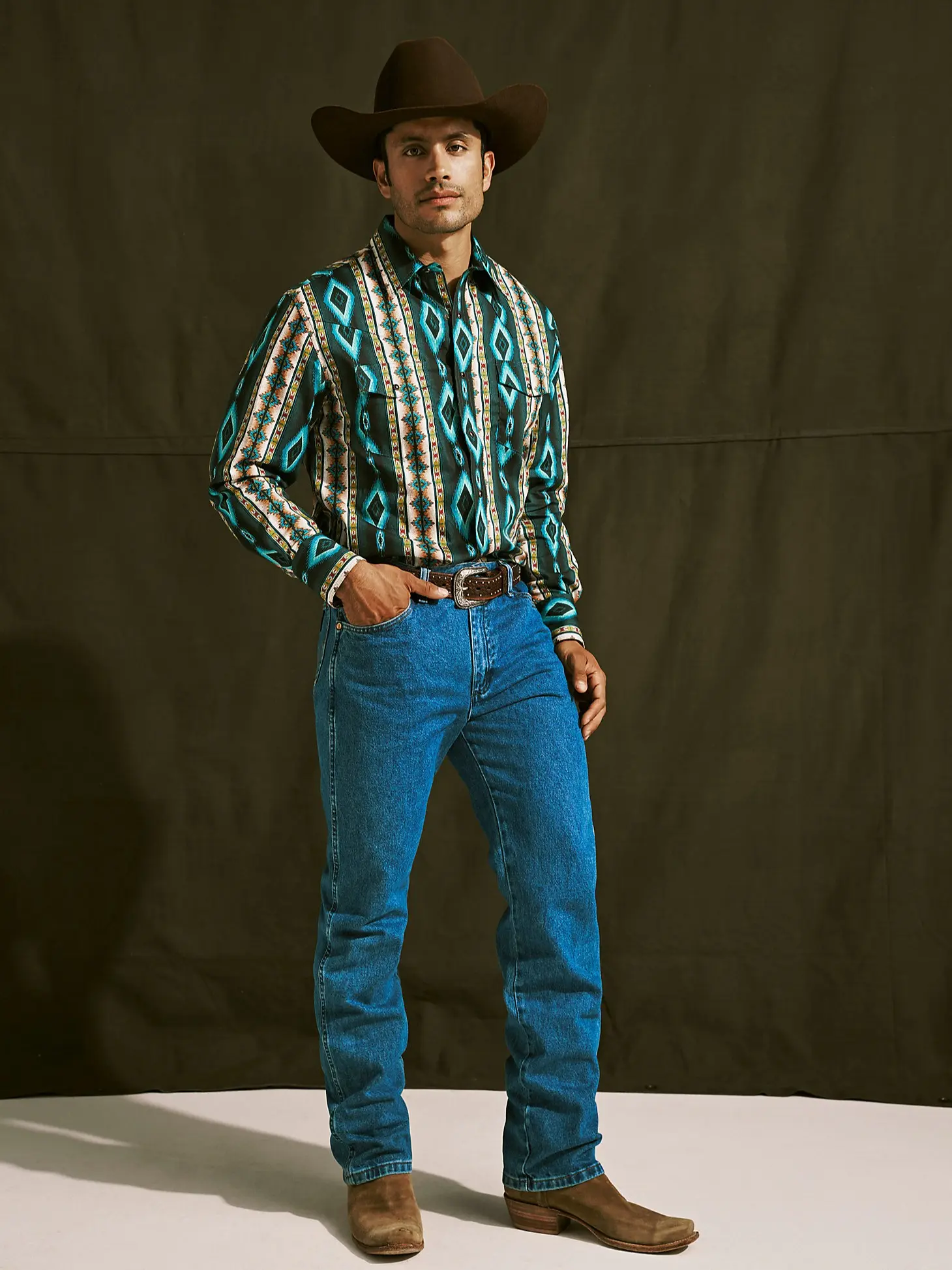 Wrangler Cowboy Cut  Stonewash Original Fit Men's 100% Cotton