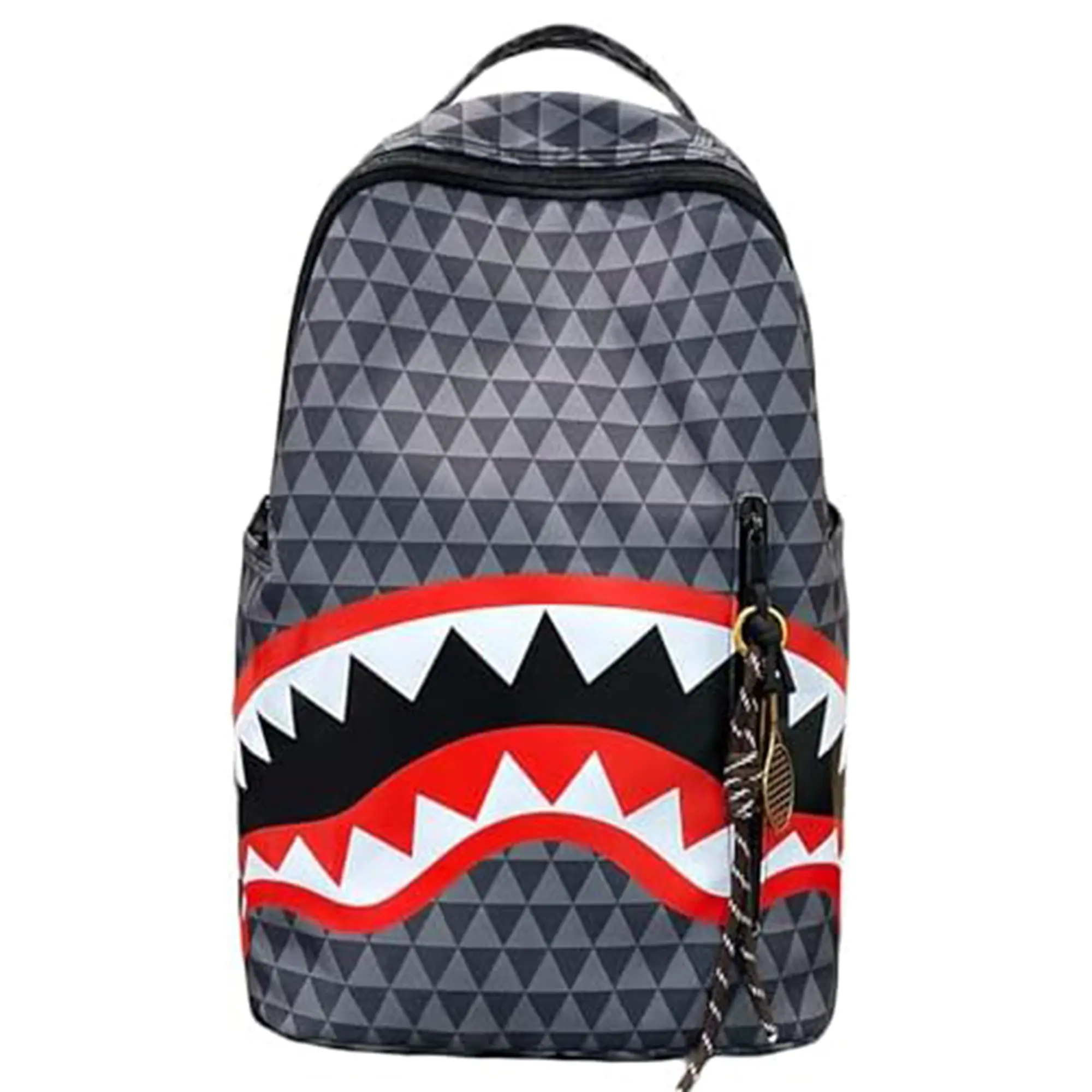 Sprayground Sharks Backpack Large Capacity Laptop Backpack Water Resistant Durable Daily Carry Backpack Graphic Urban Streetwear Bookbag for Commuting