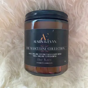 8oz Blue Water Candle