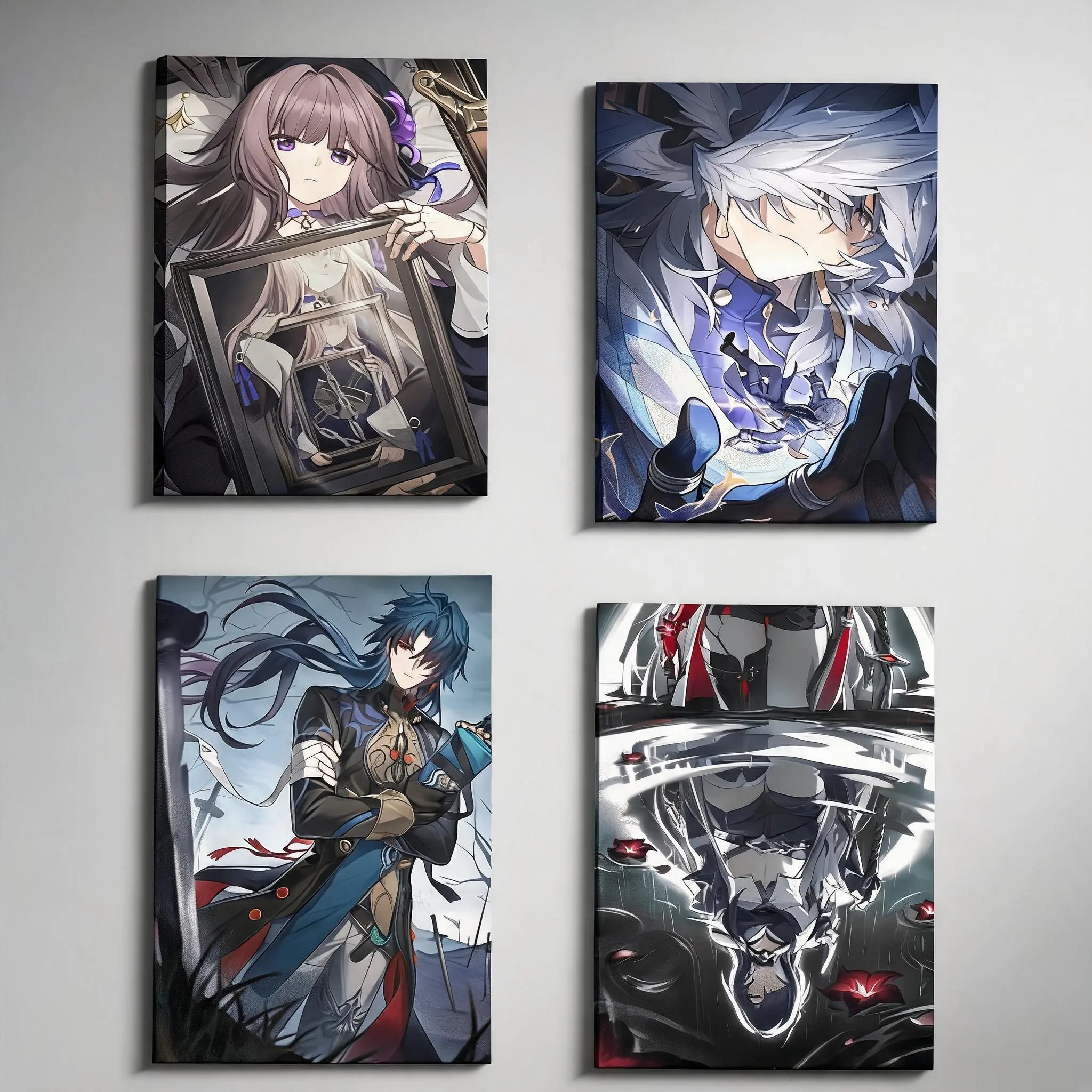 Honkai Star Rail Lightweight Canvas Wall Art Set - Artistic Universe Home Decor Prints, Lounge Decoration for Game Room, HSR Fans' Essential, Adventure