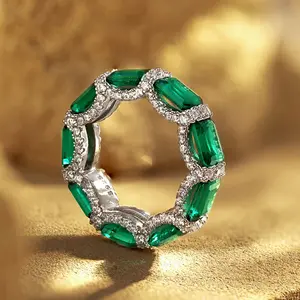 Emerald Vortex Ring — Eight Green Diamonds Orbit Your Finger in Timeless Celestial Harmony. For Wild Hearts Who Merge Aphrodite’s Eternal Garden with Bold Architectural Soul. Wearable Energy for Modern Alchemists and Evergreen Romantics.