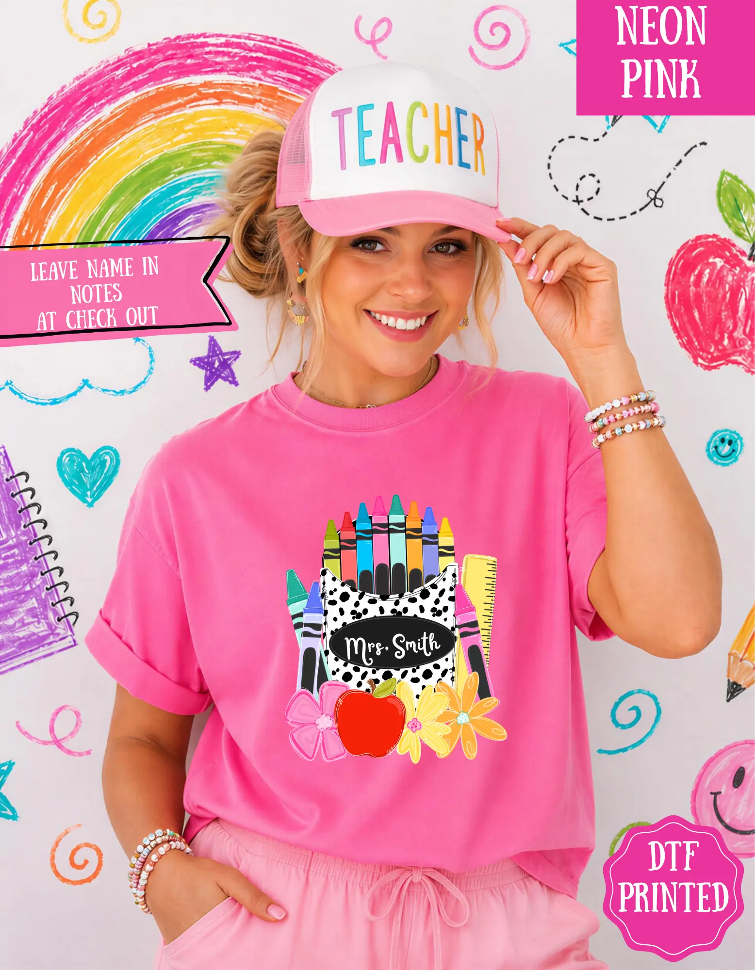 Custom Name Crayon Box Back To School Comfort Color T-shirt BLC
