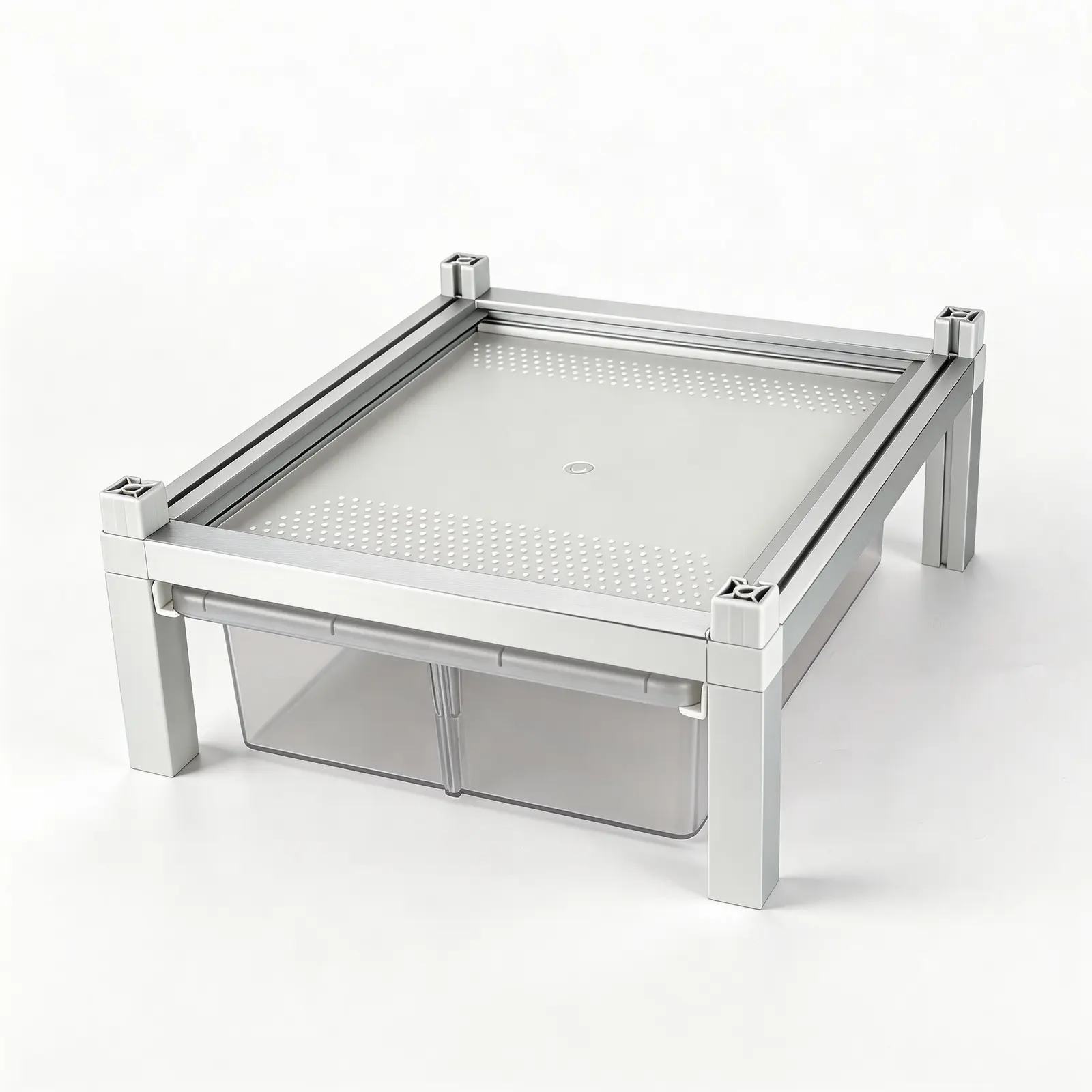 Stackable Reptile Rack Expansion Unit, 13x10x4 Inch Drawer Bin Habitat with Bin and Ventilated Lid, Modular Reptile Rack for Geckos, Snakes and Ground Reptiles – Stackable with 13x10x8 System Terrarium