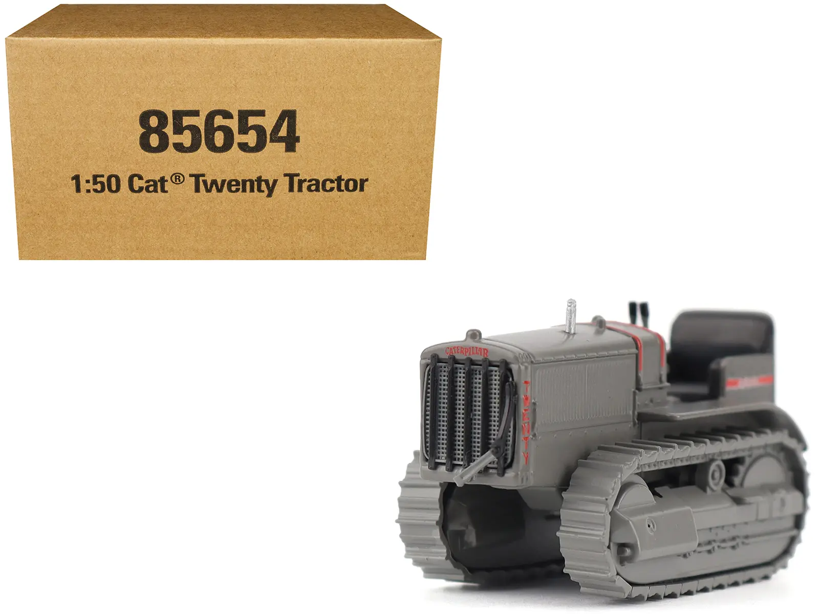 CAT Caterpillar Twenty Tractor Gray "Centennial Series" 1/50 Diecast Model made by Diecast Masters