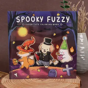 Spooky Fuzzy: Cute Creepy Coloring Book for Adults and Teens for Relaxation (Fuzzy Friends Coloring)