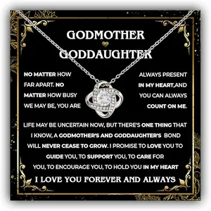 To My Goddaughter Necklace from Godfather, Goddaughter Necklace from Godmother, Graduation Gifts for Goddaughter, Sentimental Jewelry Gift