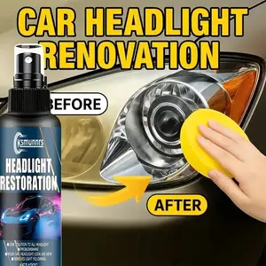High-End Ceramic Car Headlight Restoration Spray, Car Light Refreshing Removal Tool, Yellowing Removal, Professional Auto Care Accessory
