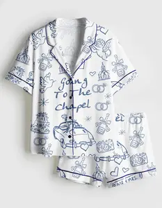 Women’s Future Mrs Satin Short Pajama Set, Engagement Wedding Wifey Short Pajamas, Matching Family Sleepwear Set, Dolce Vita Bridal Party Gift, Pajama Set For Men Women Kids